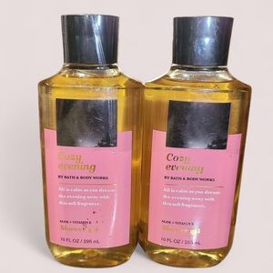 2 COZY EVENING SHOWER GELS BY BATH & BODY WORKS
